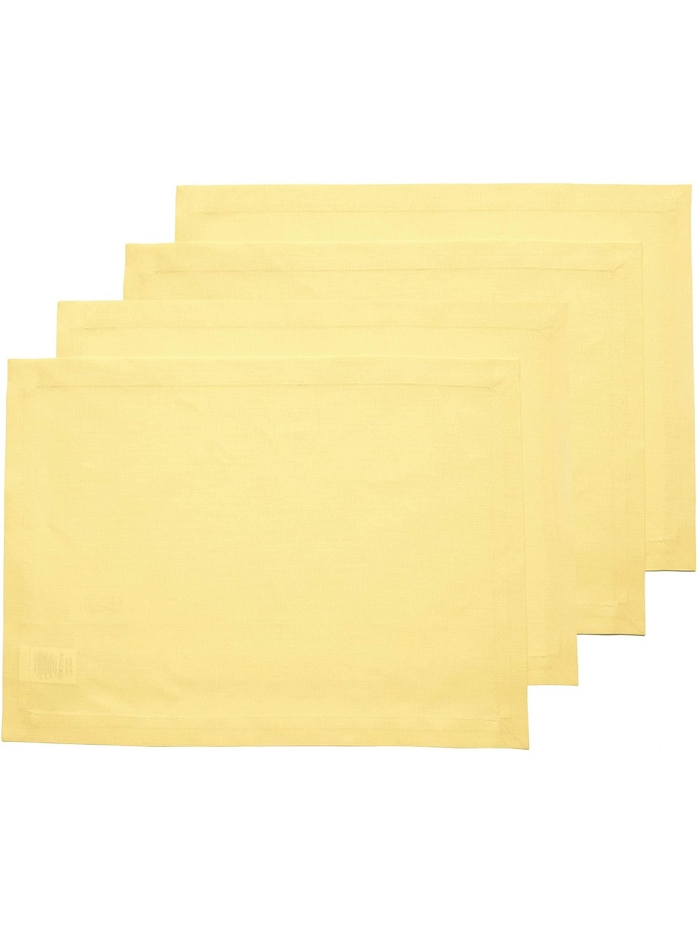 NEW Solino Home Yellow Cotton Linen Placemats Set of 4, 14”x19” for Summer